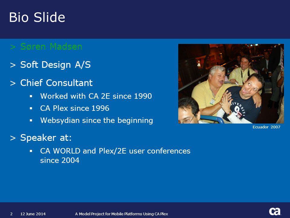 3rd Annual Plex/2E Worldwide Users Conference Page based on Title Slide  from Slide Layout palette. Design is cacorp Title text for Title or  Divider. - ppt download