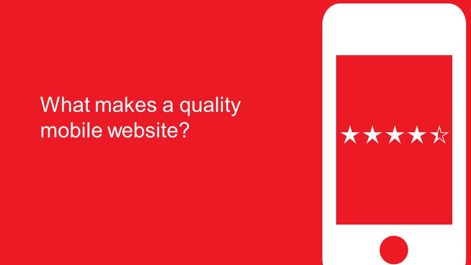 What makes a quality mobile website