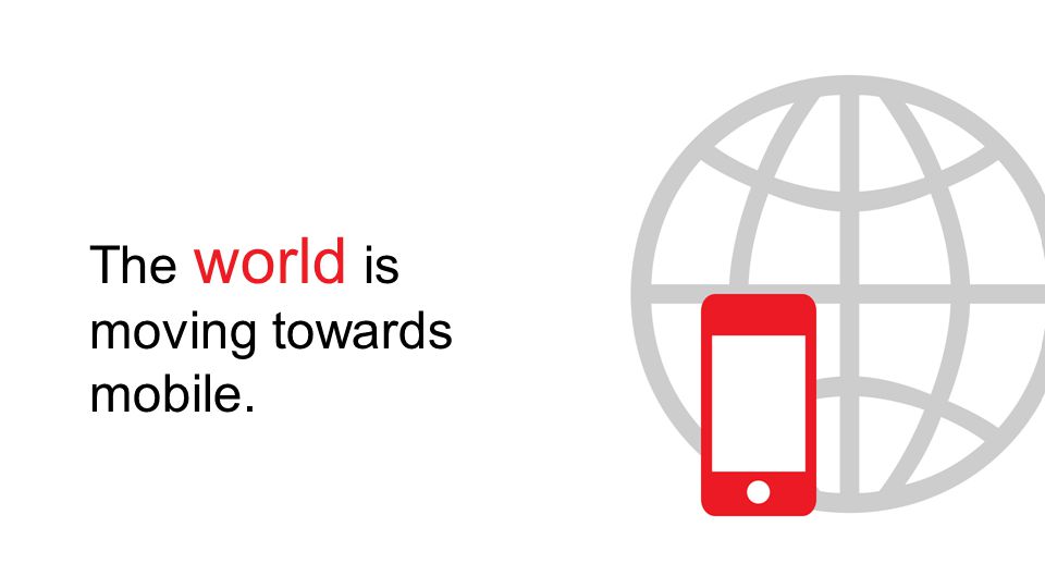 The world is moving towards mobile.