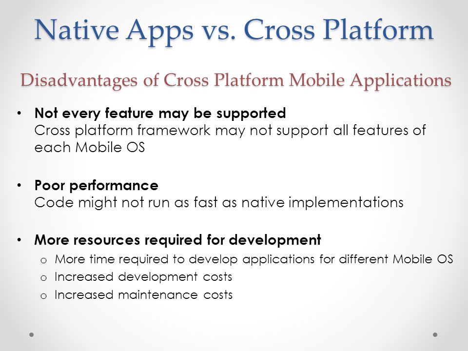 Native Apps vs.