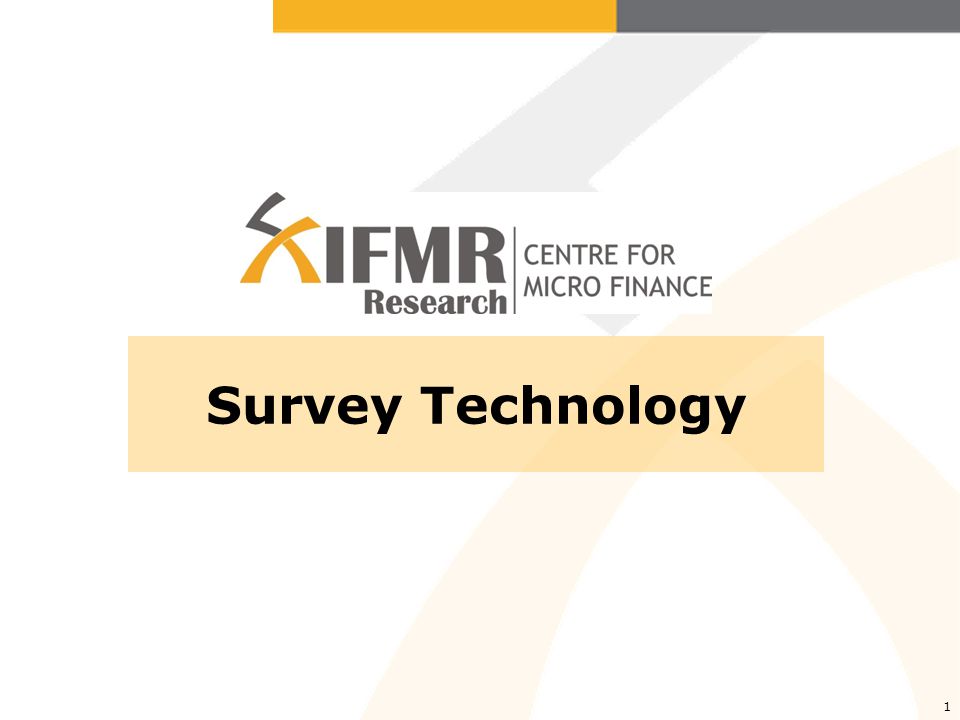 1 Survey Technology