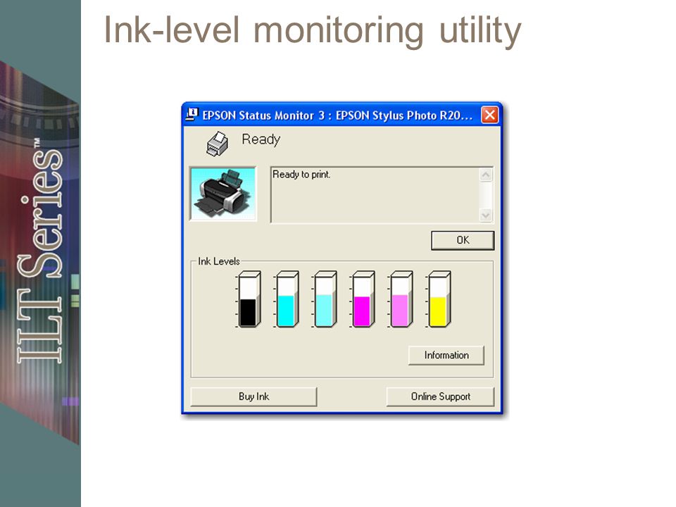 Ink-level monitoring utility