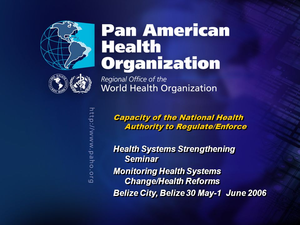 2006 Pan American Health Organization....