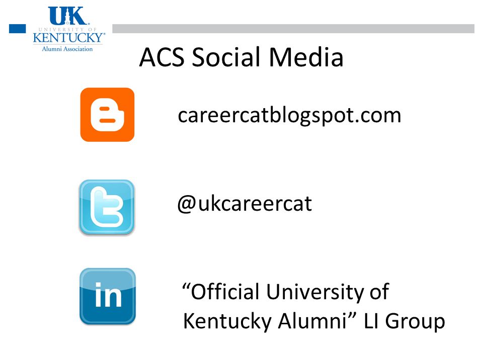ACS Social Media Official University of Kentucky Alumni LI Group