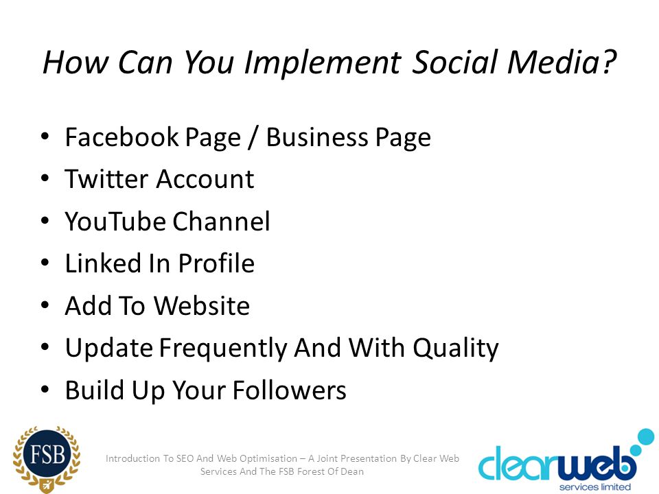 How Can You Implement Social Media.