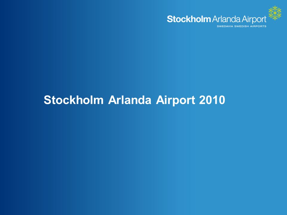 Stockholm Arlanda Airport 2010