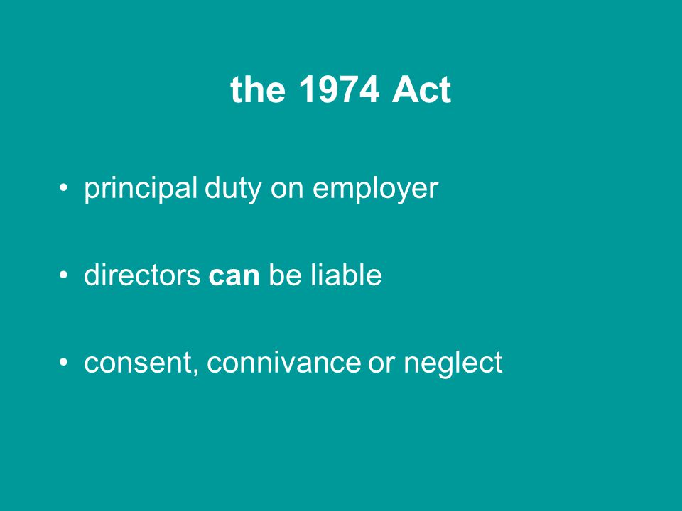 corporate manslaughter Health and Safety Act 1974 Corporate Manslaughter Act 2007