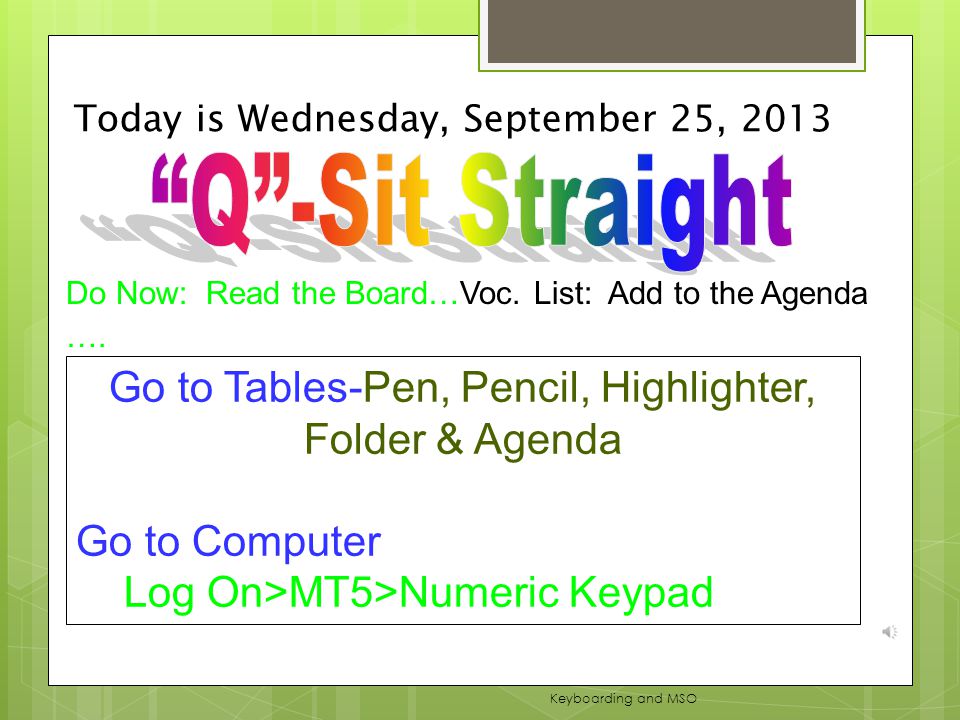 Today is Tuesday, September 24, 2013 Do Now: Read the Board….Complete Handout Are you Safe Cyber Surfer.
