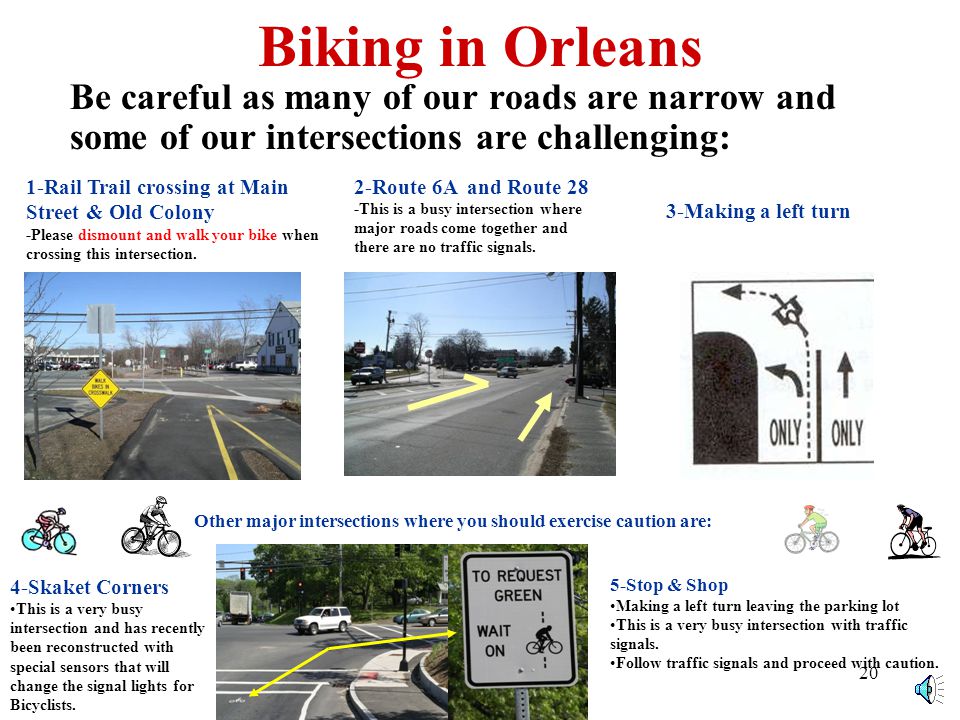 19 1-Drive your bicycle a safe distance away from hazards along the edge of the road such as drain grates and debris.