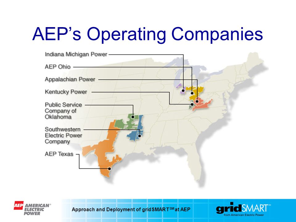 Approach and Deployment of gridSMART SM at AEP AEPs Operating Companies
