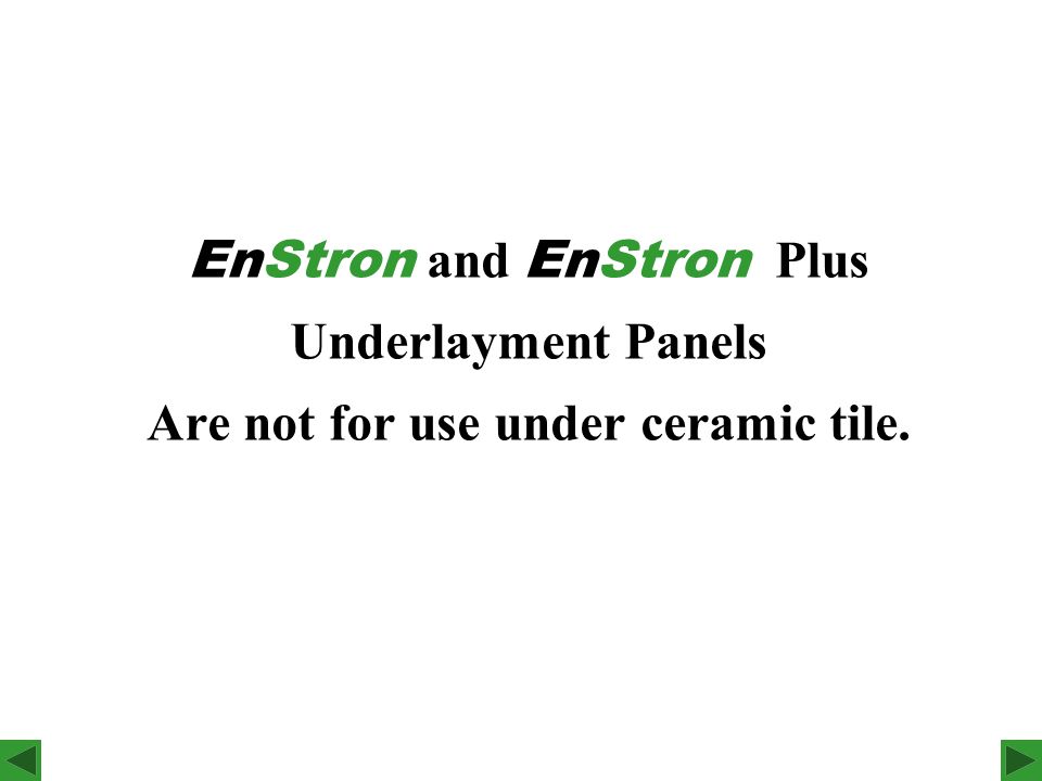 EnStron Engineered Wood Underlayments just got a little GREENER! - ppt  download