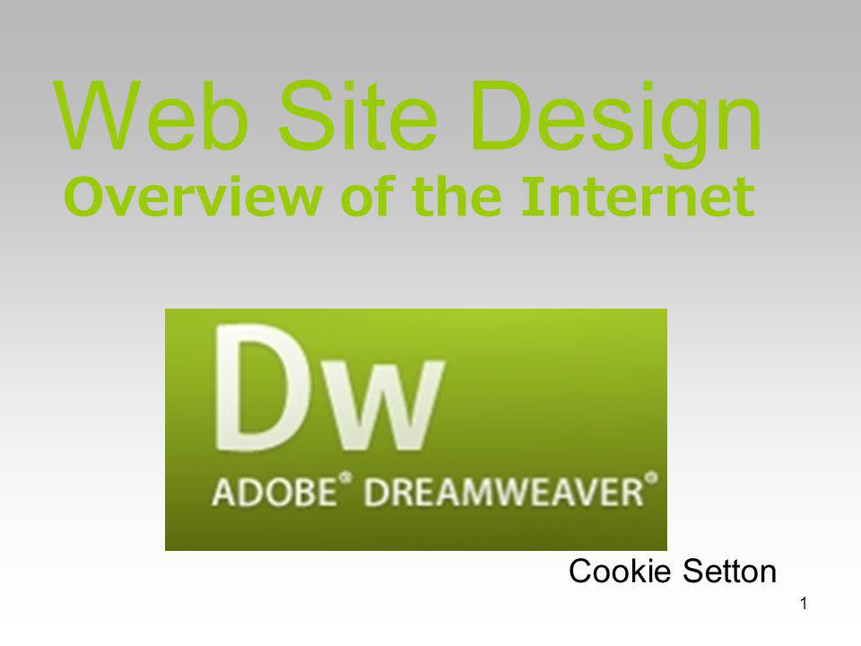1 Web Site Design Overview of the Internet Cookie Setton