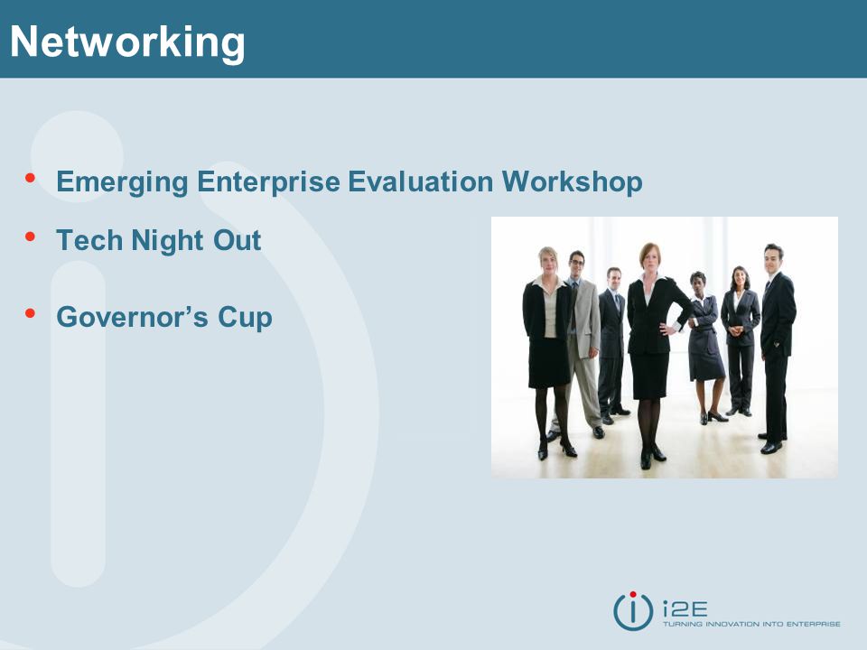Networking Emerging Enterprise Evaluation Workshop Tech Night Out Governors Cup