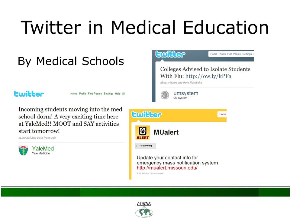 Twitter in Medical Education By Medical Schools