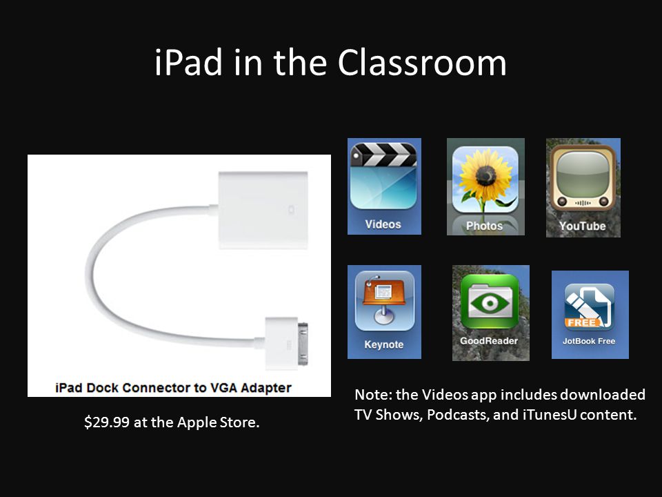 iPad in the Classroom $29.99 at the Apple Store.