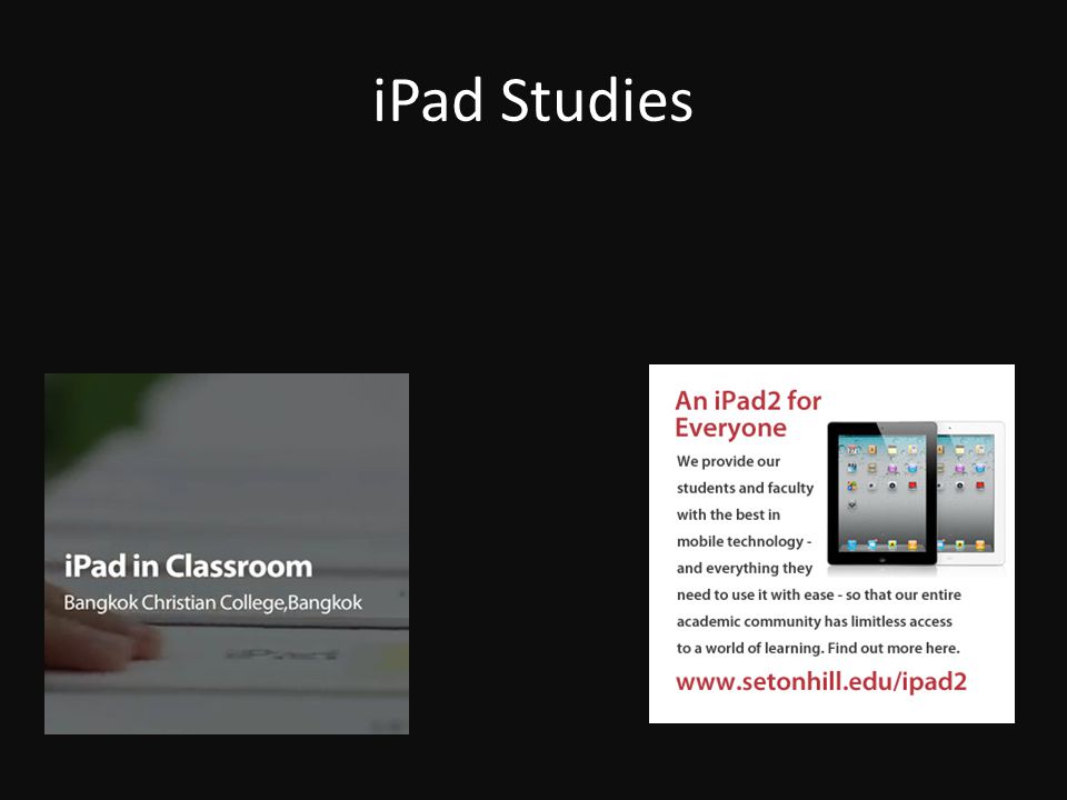 iPad Studies