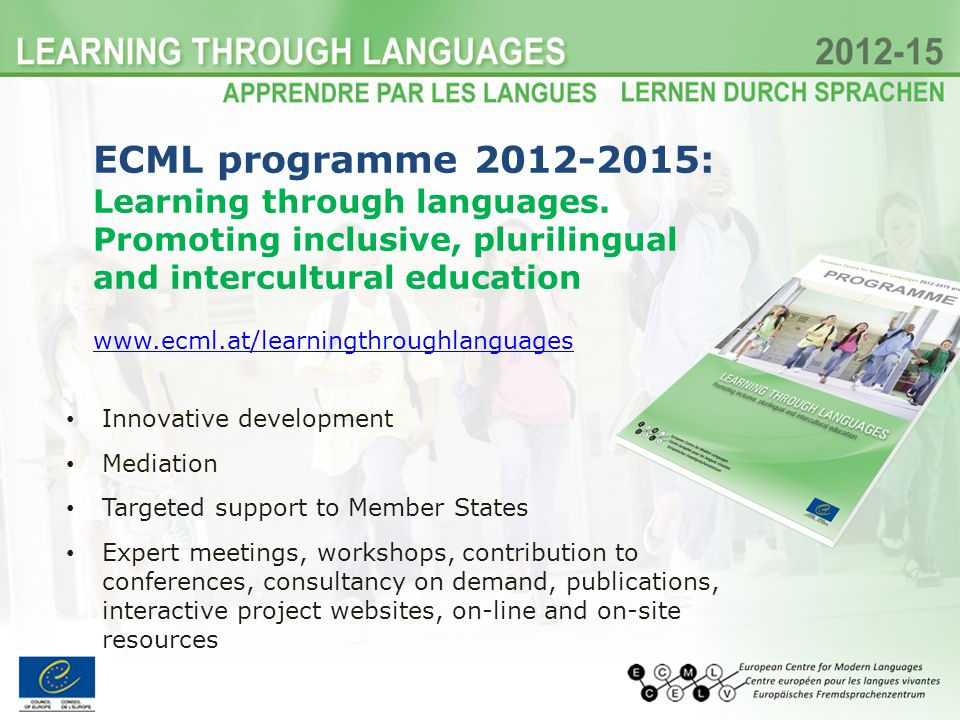ECML programme : Learning through languages.