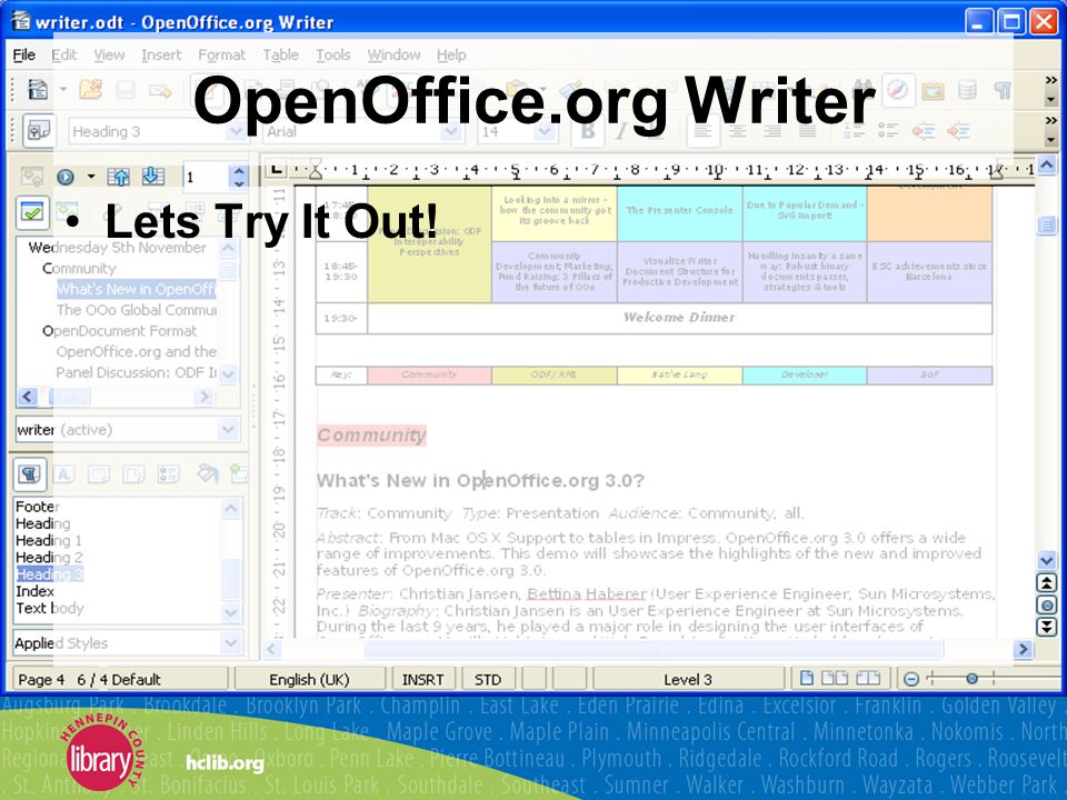 OpenOffice.org Writer Lets Try It Out!