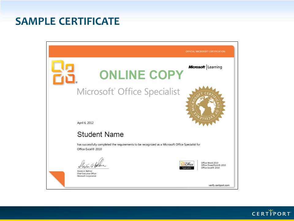 microsoft office specialist more than a single certification the certificate for microsoft office