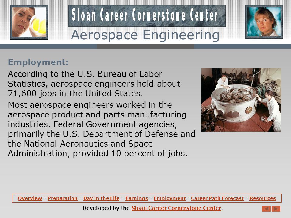 Aerospace Engineering Earnings: According the U.S.