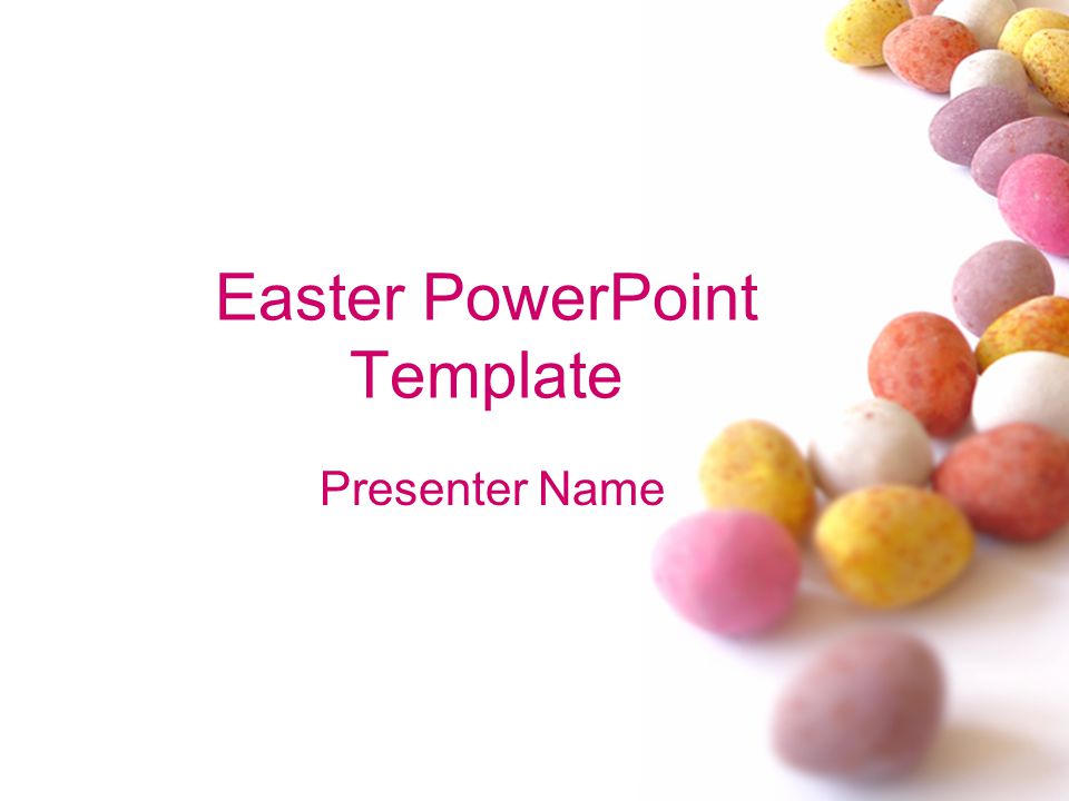 Easter PowerPoint Template Presenter Name