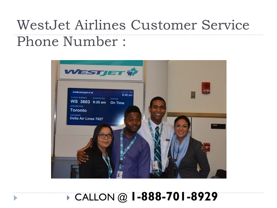 WestJet Airlines Customer Service Phone Number : 