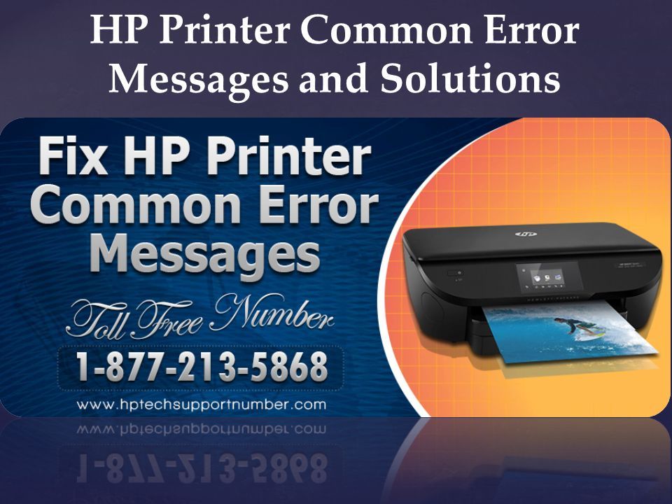 HP Printer Common Error Messages and Solutions