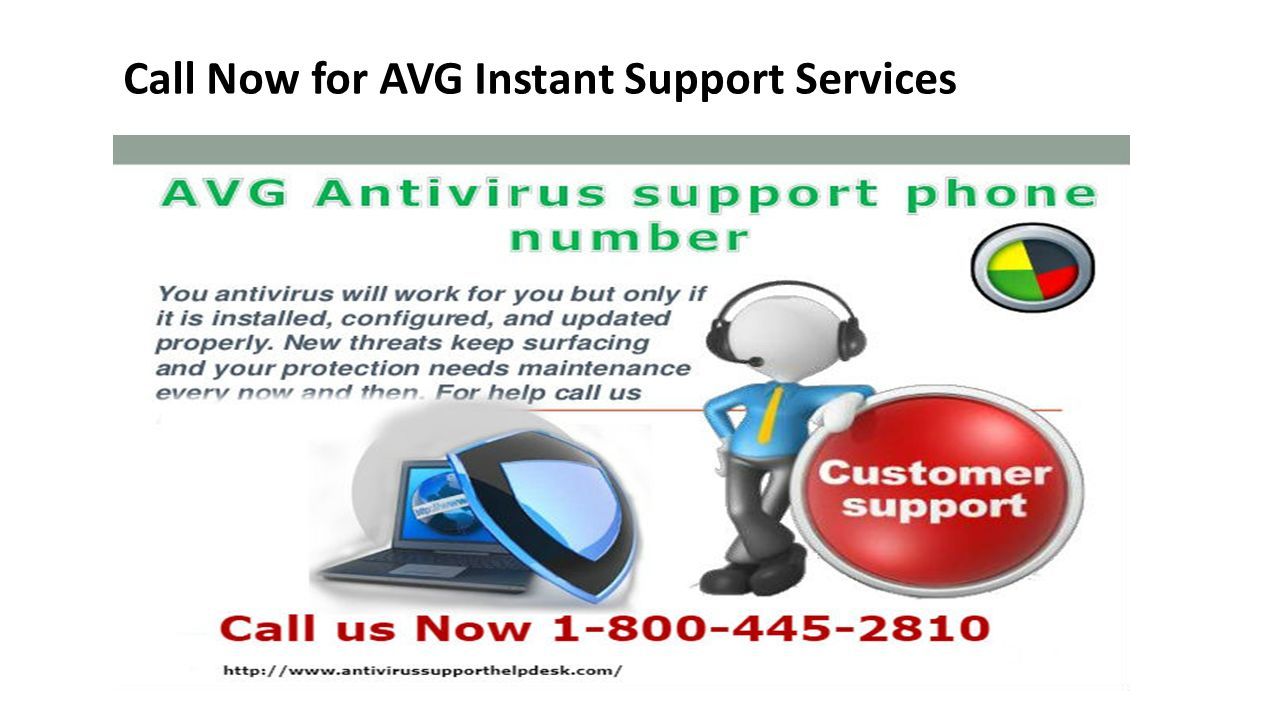 Call Now for AVG Instant Support Services