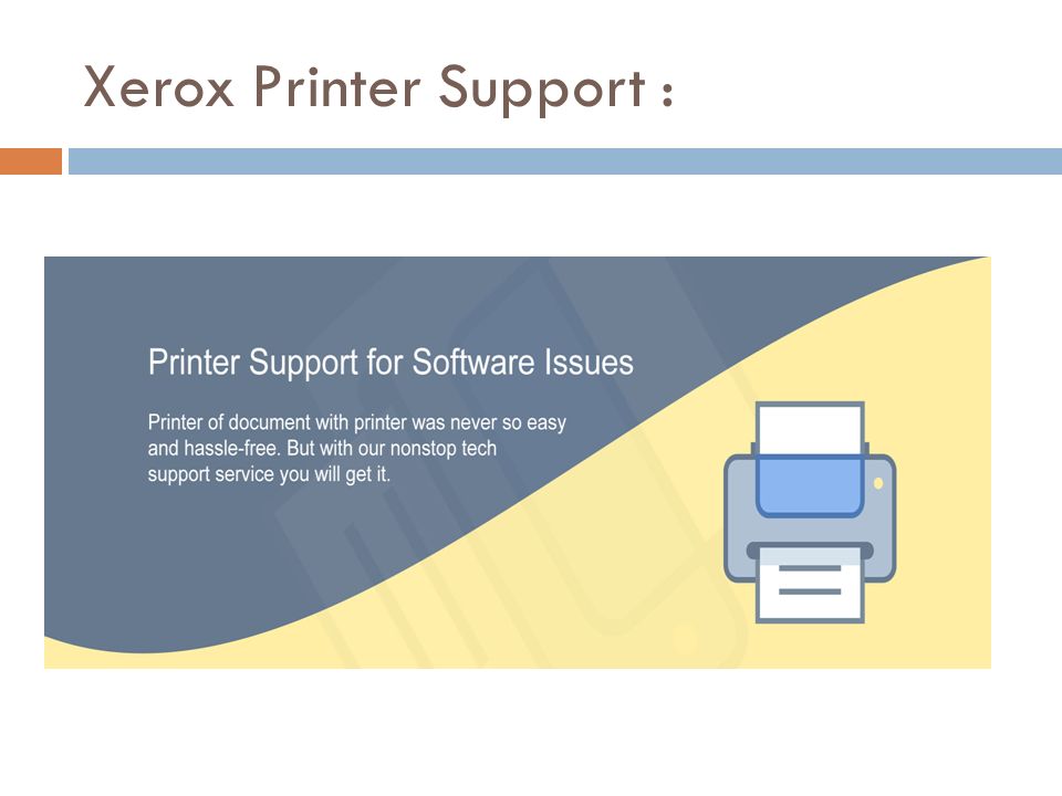 Xerox Printer Support :