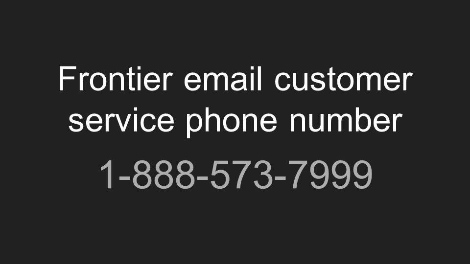 Frontier  customer service phone number