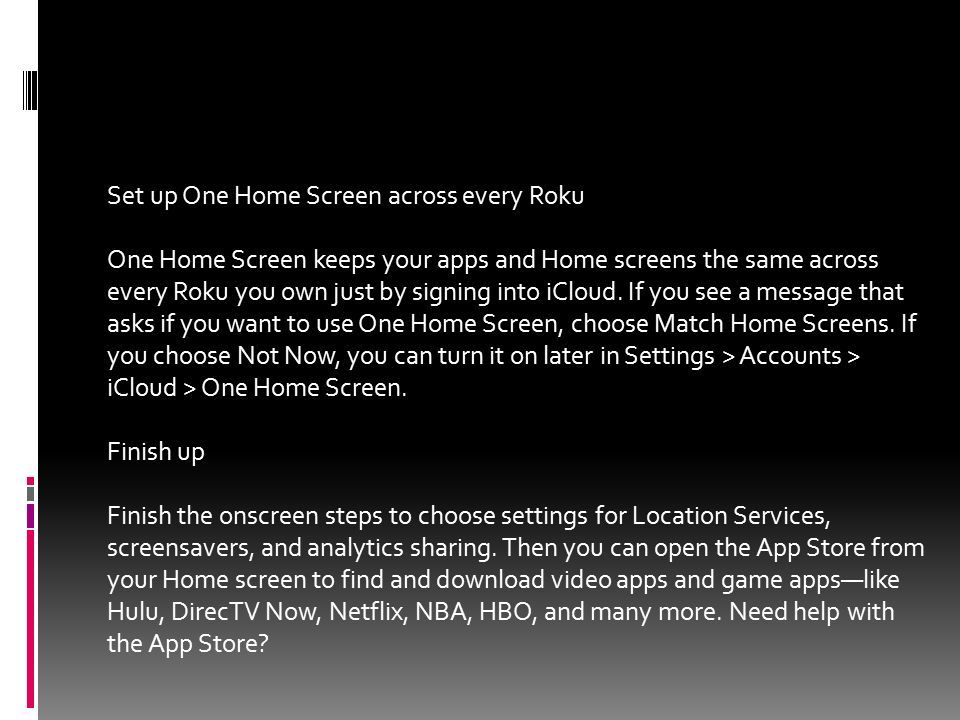Setup Roku TV by using Roku Customer service I ppt download