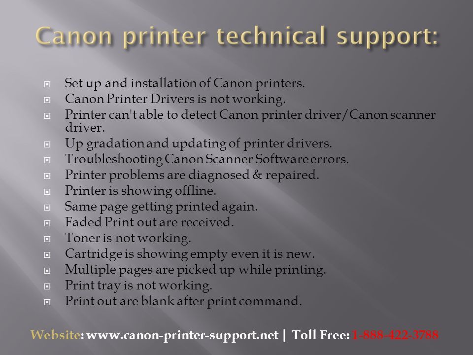  Set up and installation of Canon printers.  Canon Printer Drivers is not working.