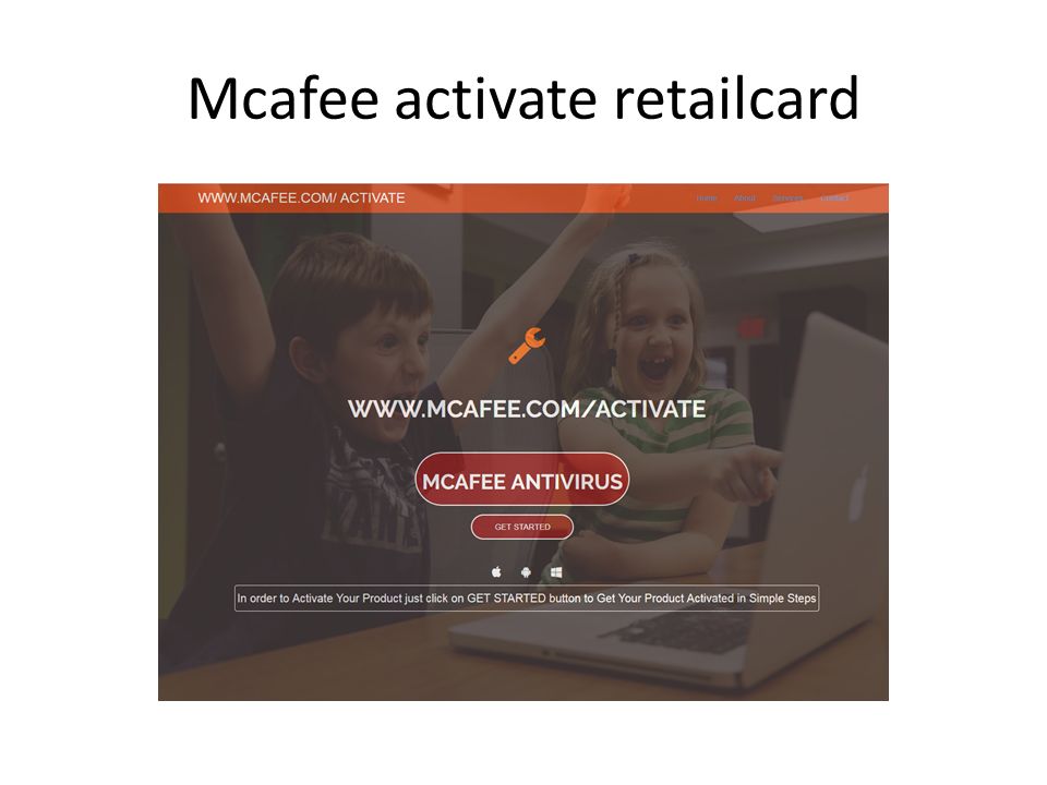 Mcafee activate retailcard