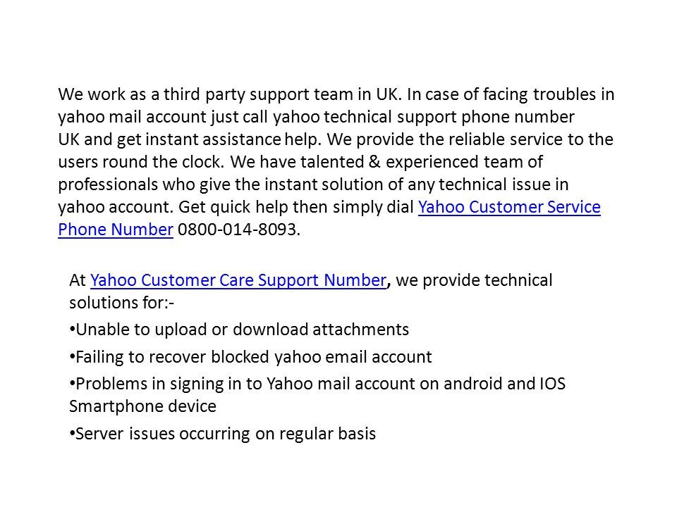 We work as a third party support team in UK.