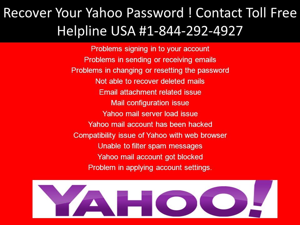Recover Your Yahoo Password .