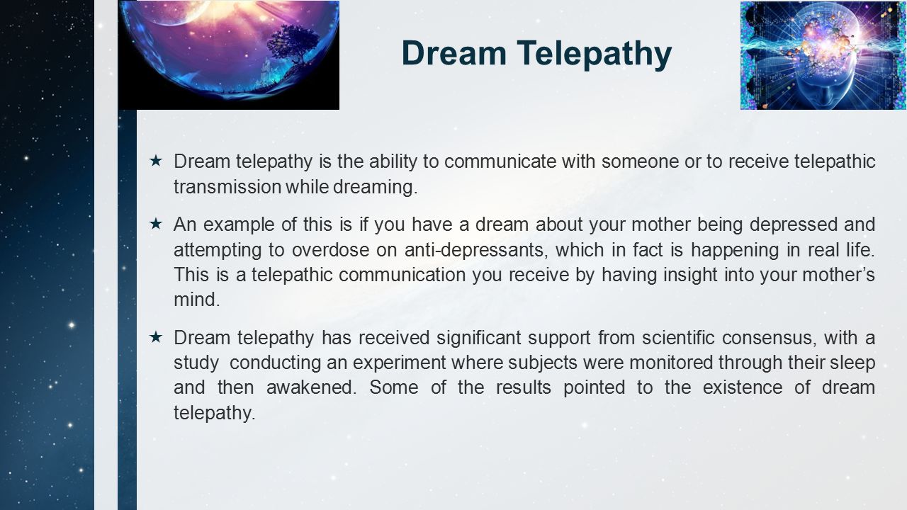 telepathy examples