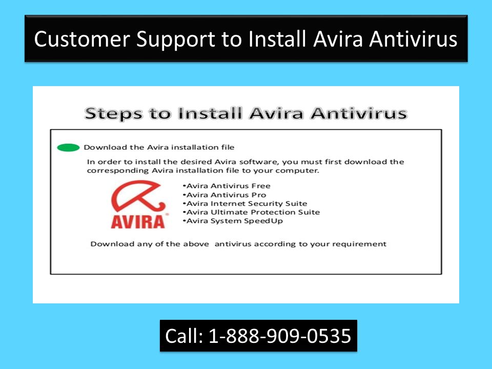 Customer Support to Install Avira Antivirus Call:
