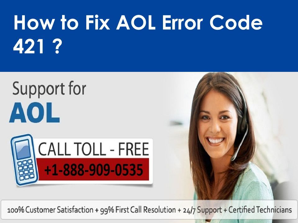 How to Fix AOL Error Code 421