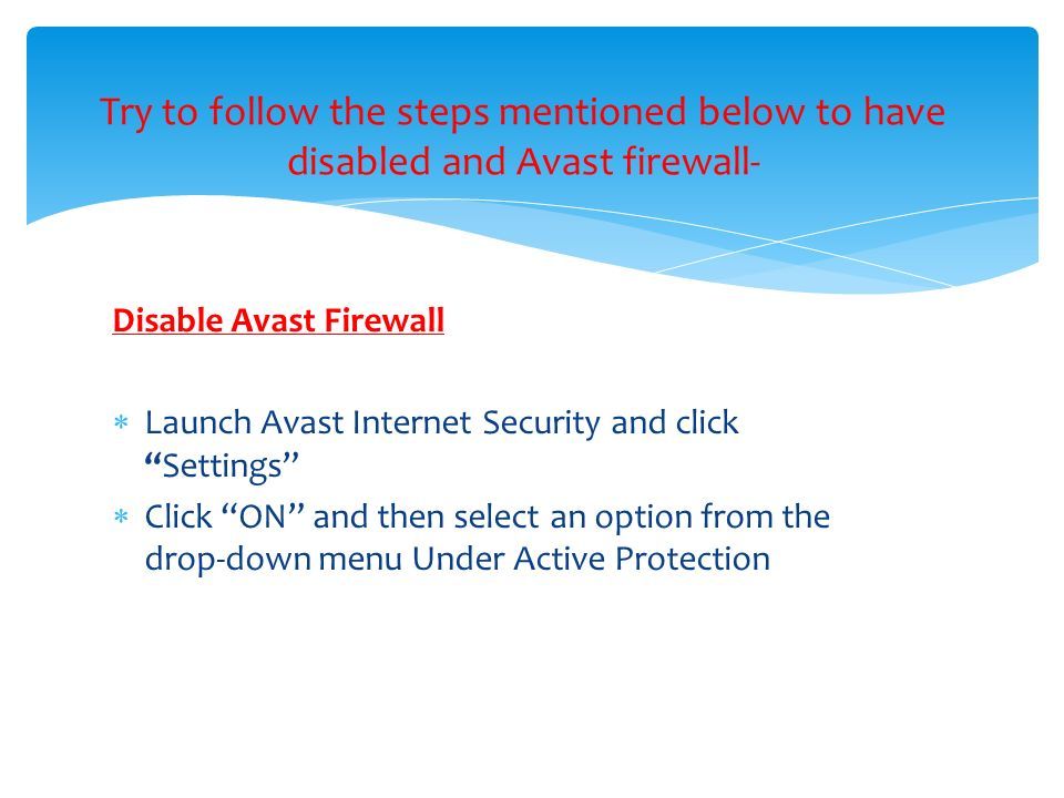 avast internet security firewall settings