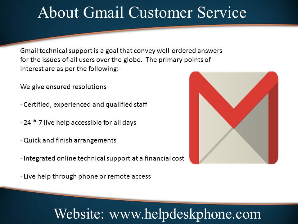 Website gmail customer service ppt download