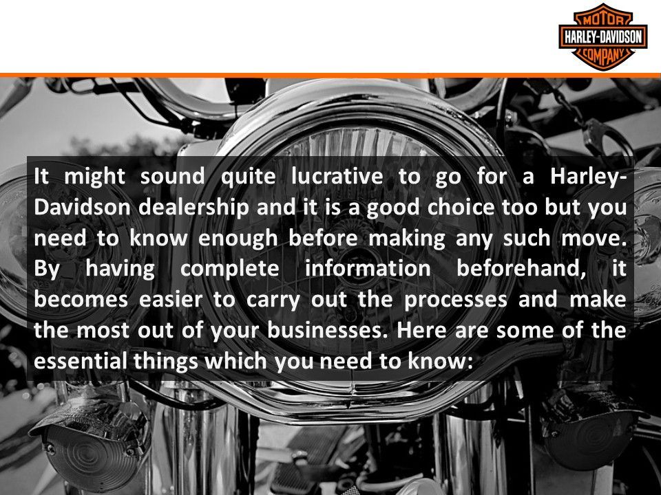 Things to Know About Harley-Davidson Dealerships - ppt download