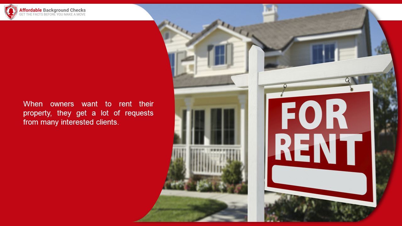 Necessity of running background checks on tenants by property owners
