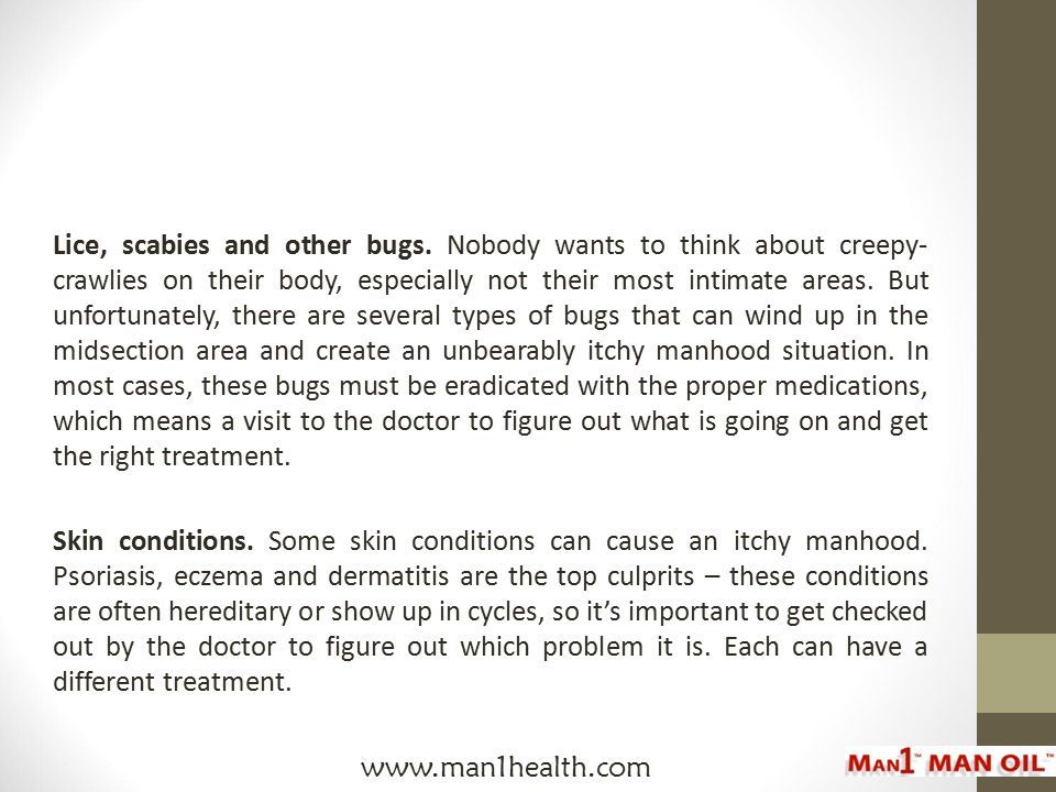 Lice, scabies and other bugs.