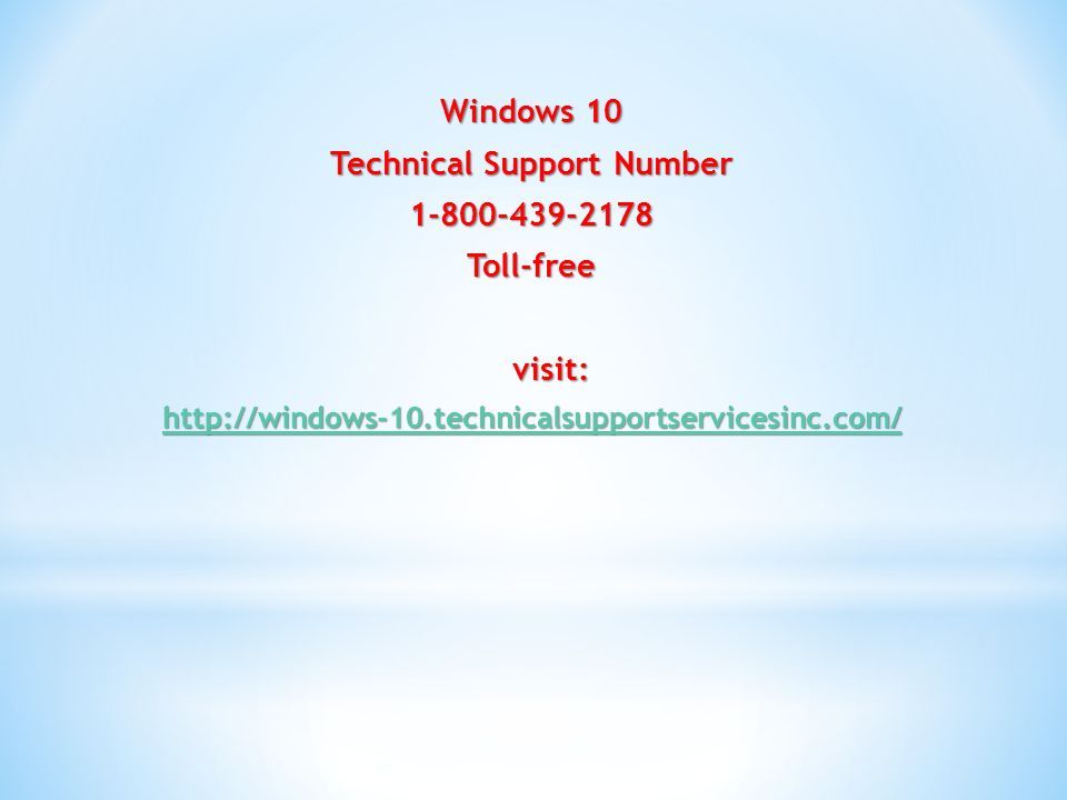 Windows 10 Technical Support Number Toll-free visit: visit: