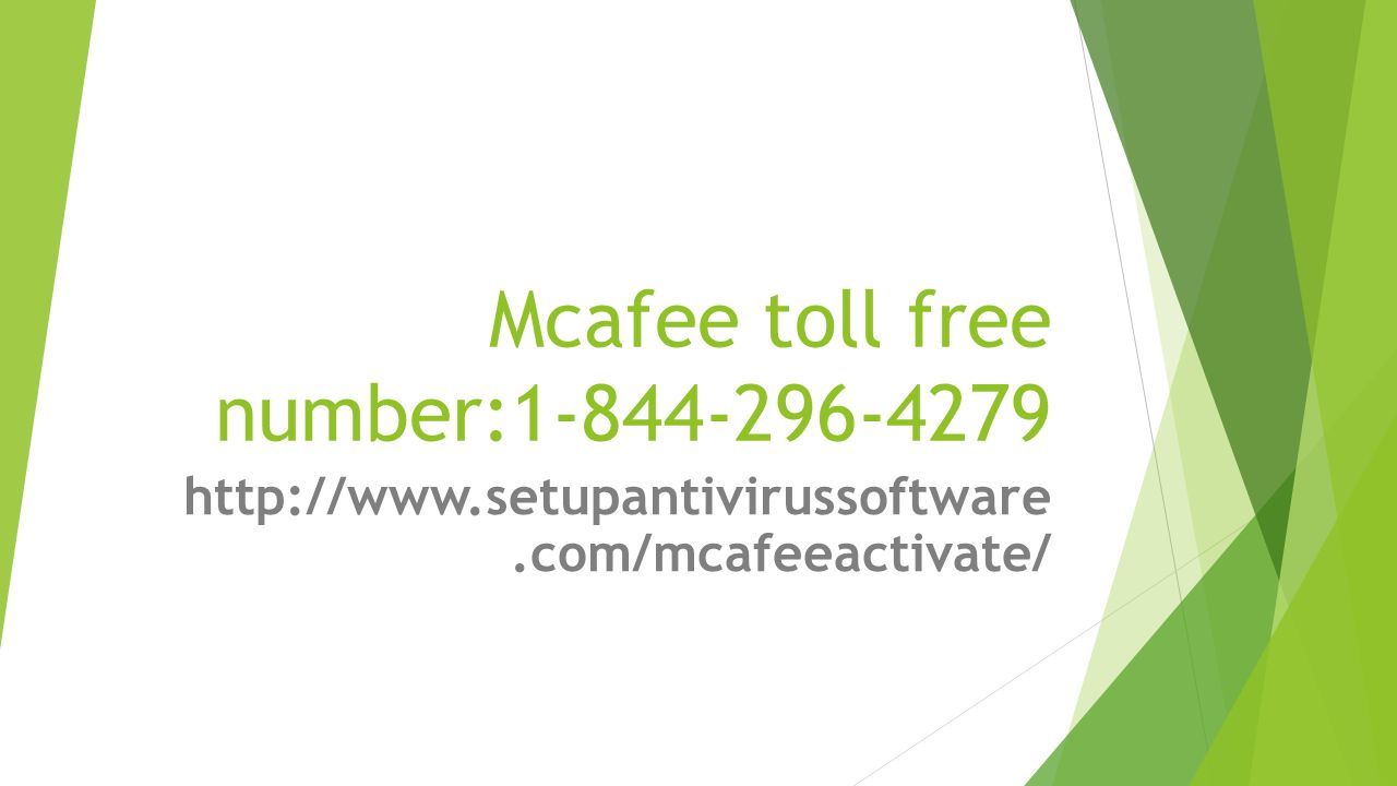 Mcafee toll free number: