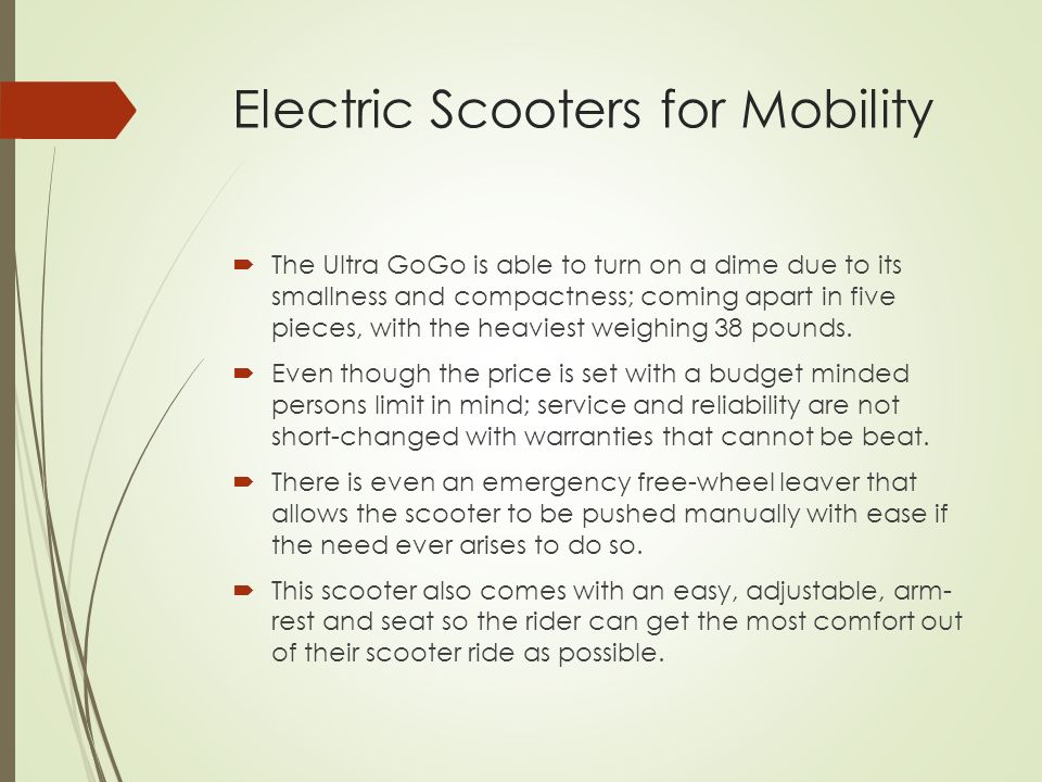 Electric Scooter - A Green Solution - ppt download