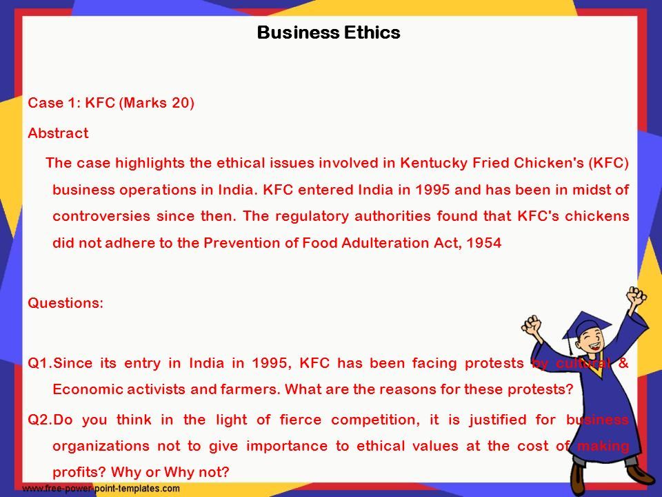 kfc business ethics case study kfc ethical issues 2018