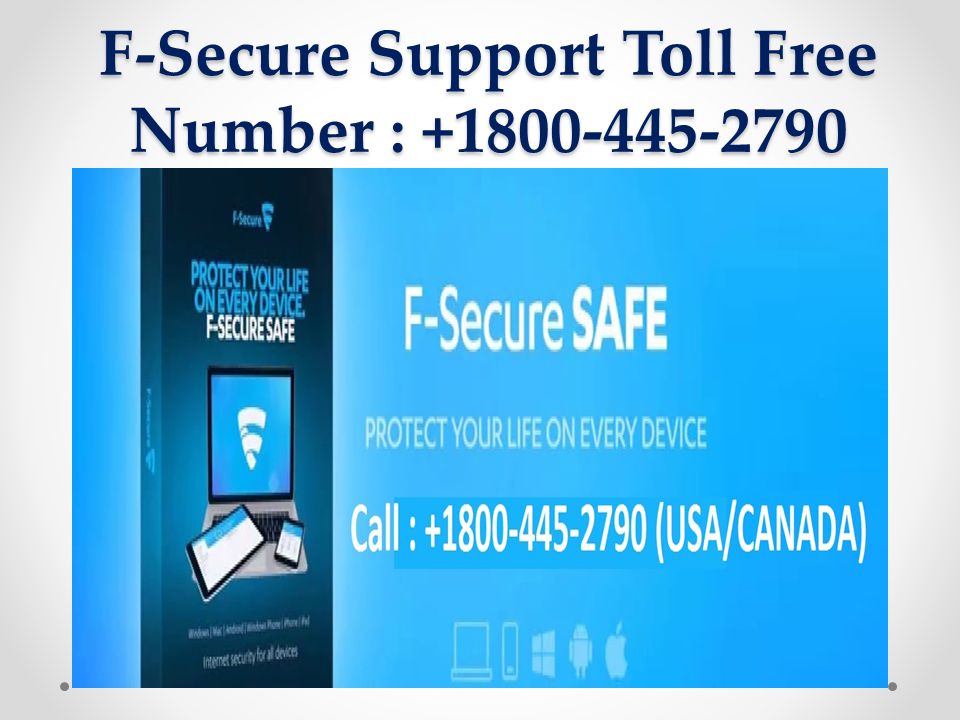 F-Secure Support Toll Free Number :