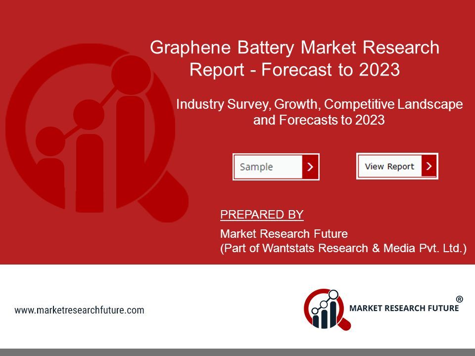 Graphene Battery Market Research Report - Forecast to 2023 Industry Survey, Growth, Competitive Landscape and Forecasts to 2023 PREPARED BY Market Research Future (Part of Wantstats Research & Media Pvt.