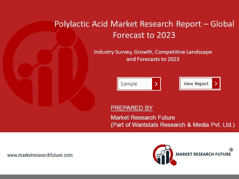 Polylactic Acid Market Research Report – Global Forecast to 2023 Industry Survey, Growth, Competitive Landscape and Forecasts to 2023 PREPARED BY Market Research Future (Part of Wantstats Research & Media Pvt.